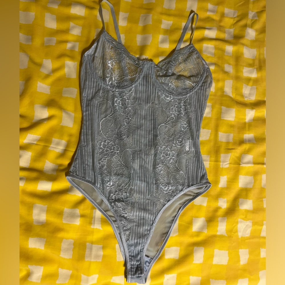 Blāshe blue corset bodysuit